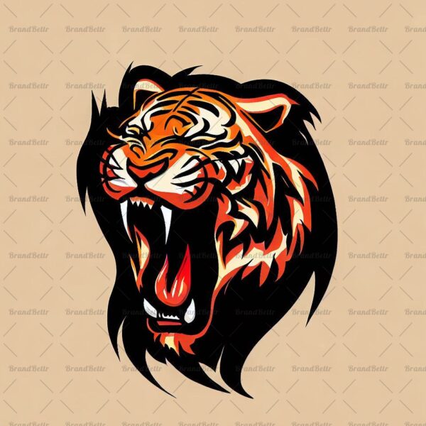 Brüllender Tiger